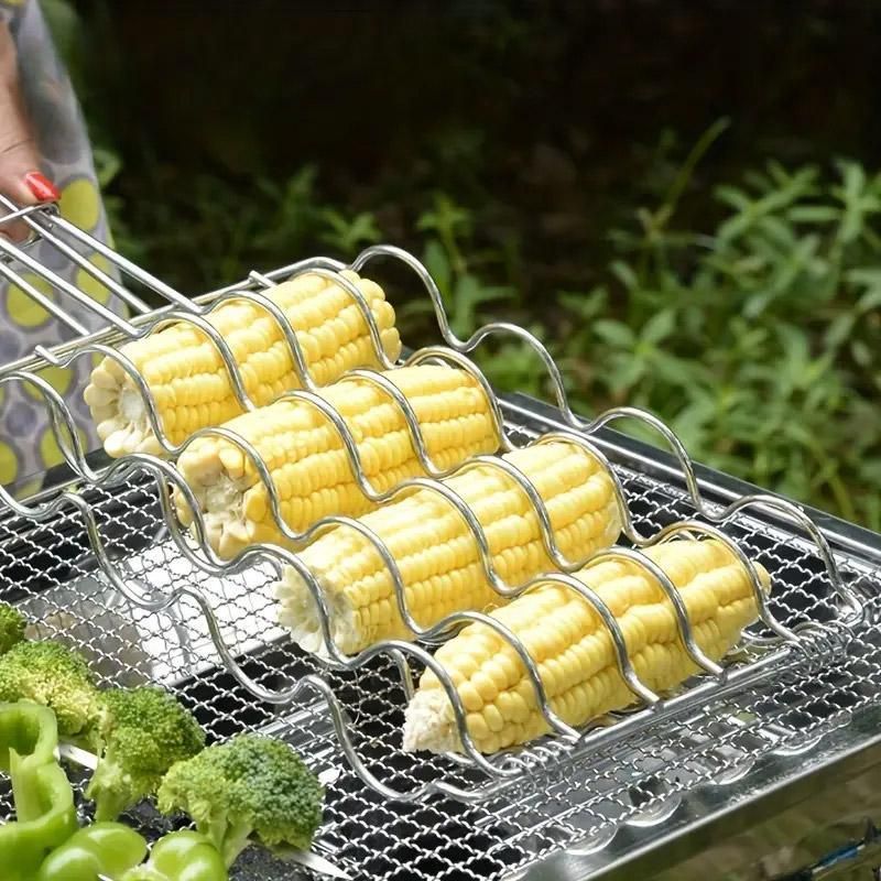 Folding Handle Corn Grill Holder