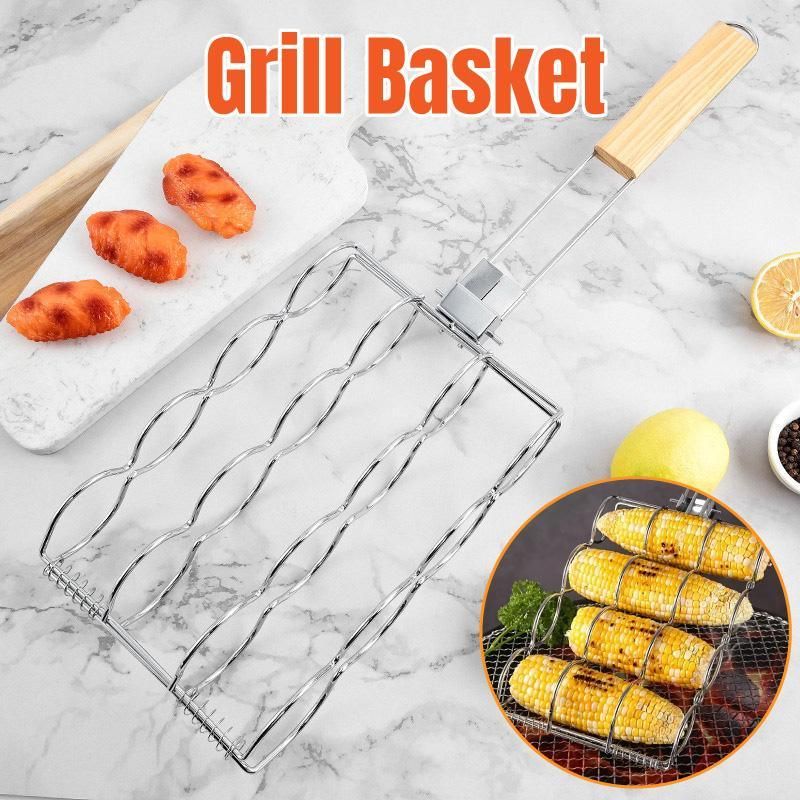 Folding Handle Corn Grill Holder