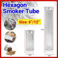 Hexagon Bbq Smoker Tube - 6Inch - BBQ Backyard Supply Co