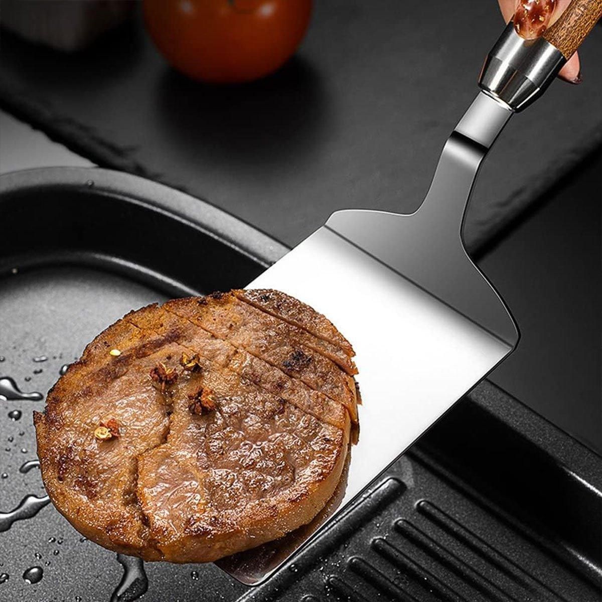 Stainless Steel Cooking Shovel - Teppanyaki Spatula