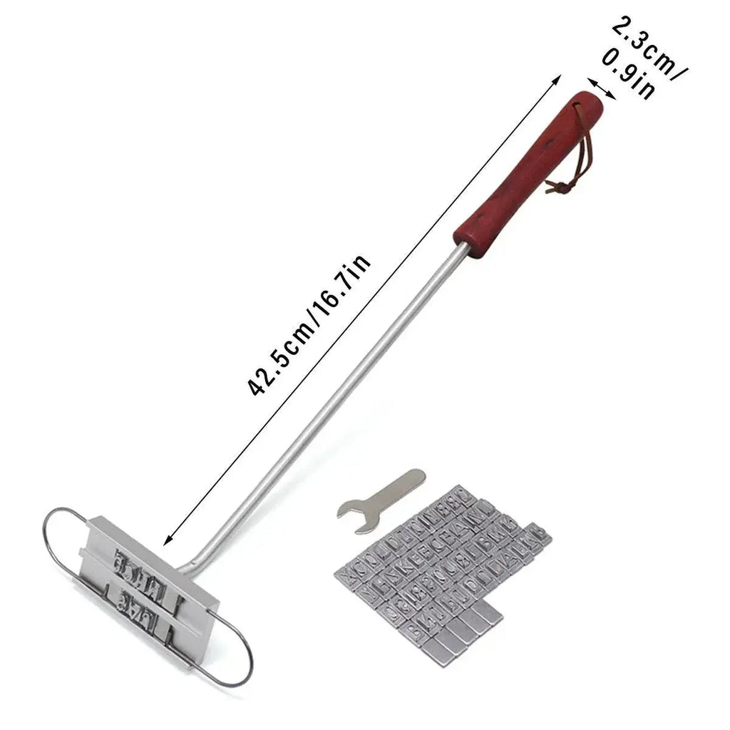 Alphabet Fire Branding BBQ Meat Tool - BBQ Backyard Supply Co