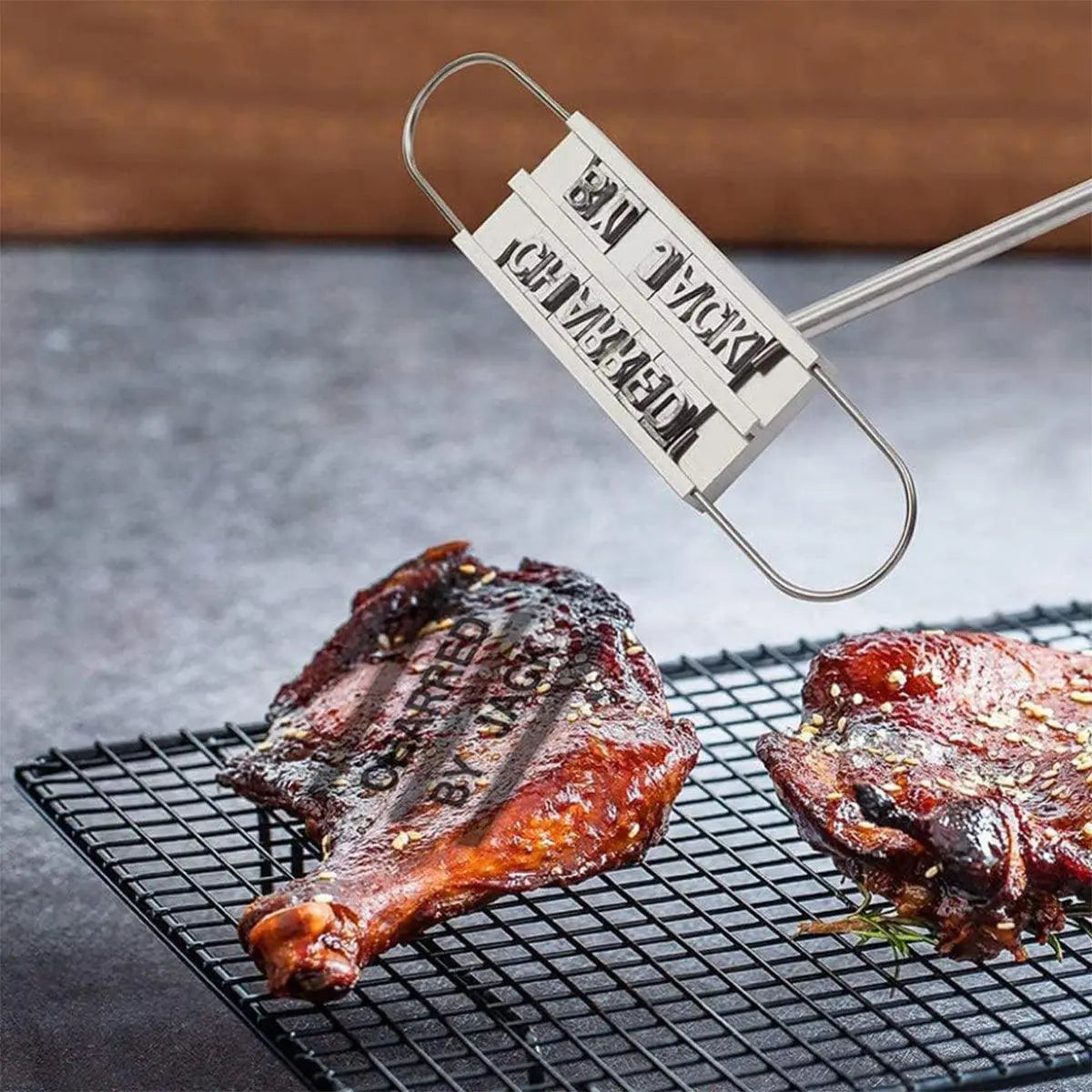 Alphabet Fire Branding BBQ Meat Tool - BBQ Backyard Supply Co