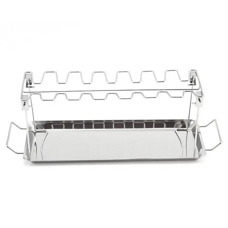 Foldable Stainless Steel Barbecue Grill Rack - BBQ Backyard Supply Co
