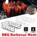 BBQ Rib Rack - Silver - BBQ Backyard Supply Co