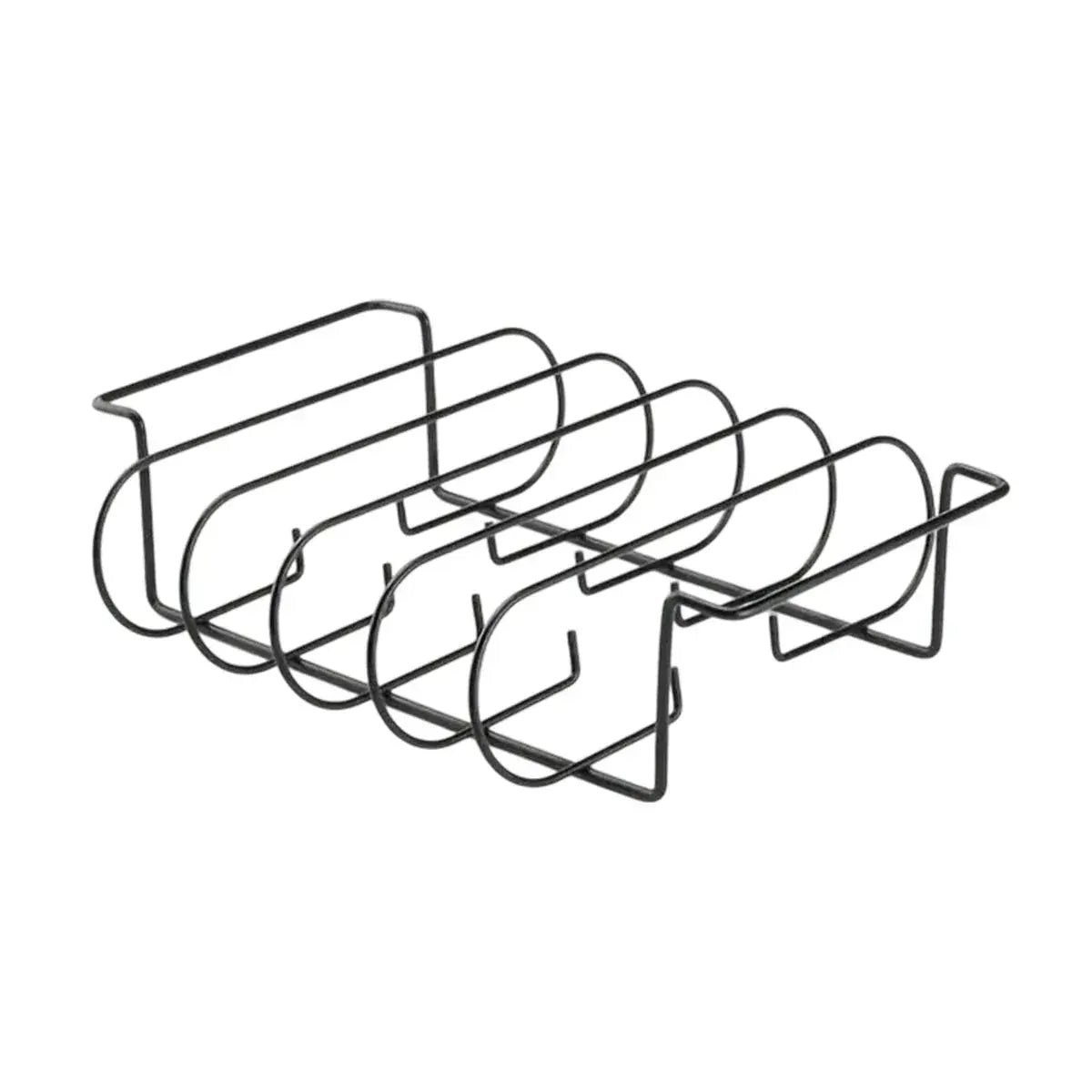BBQ Rib Rack - Silver - BBQ Backyard Supply Co
