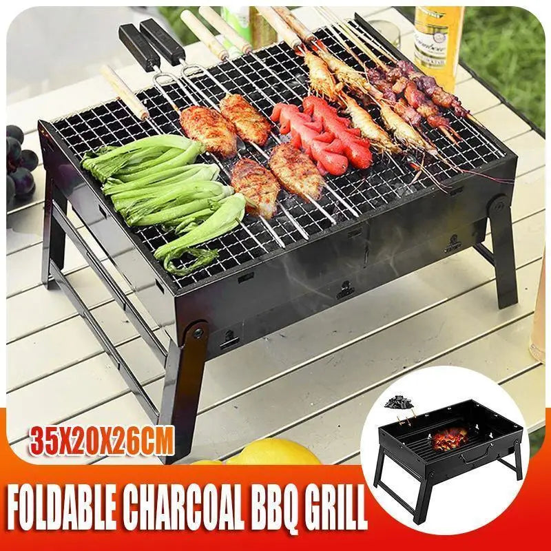 Portable Foldable Charcoal BBQ Grill - BBQ Backyard Supply Co
