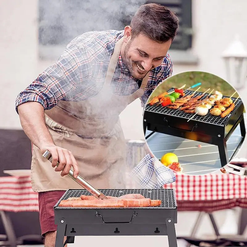 Portable Foldable Charcoal BBQ Grill - BBQ Backyard Supply Co