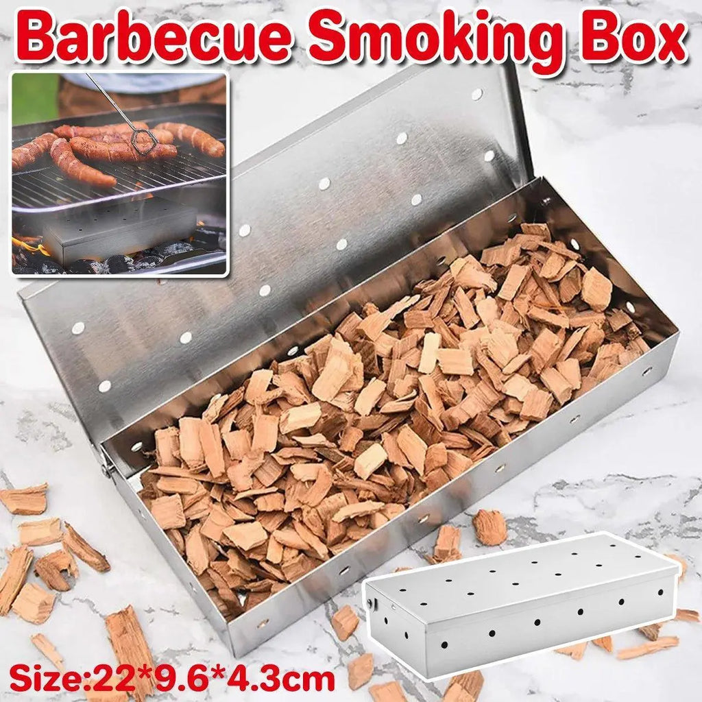 BBQ Smoking Wood Chip Smoker Grill Box - BBQ Backyard Supply Co