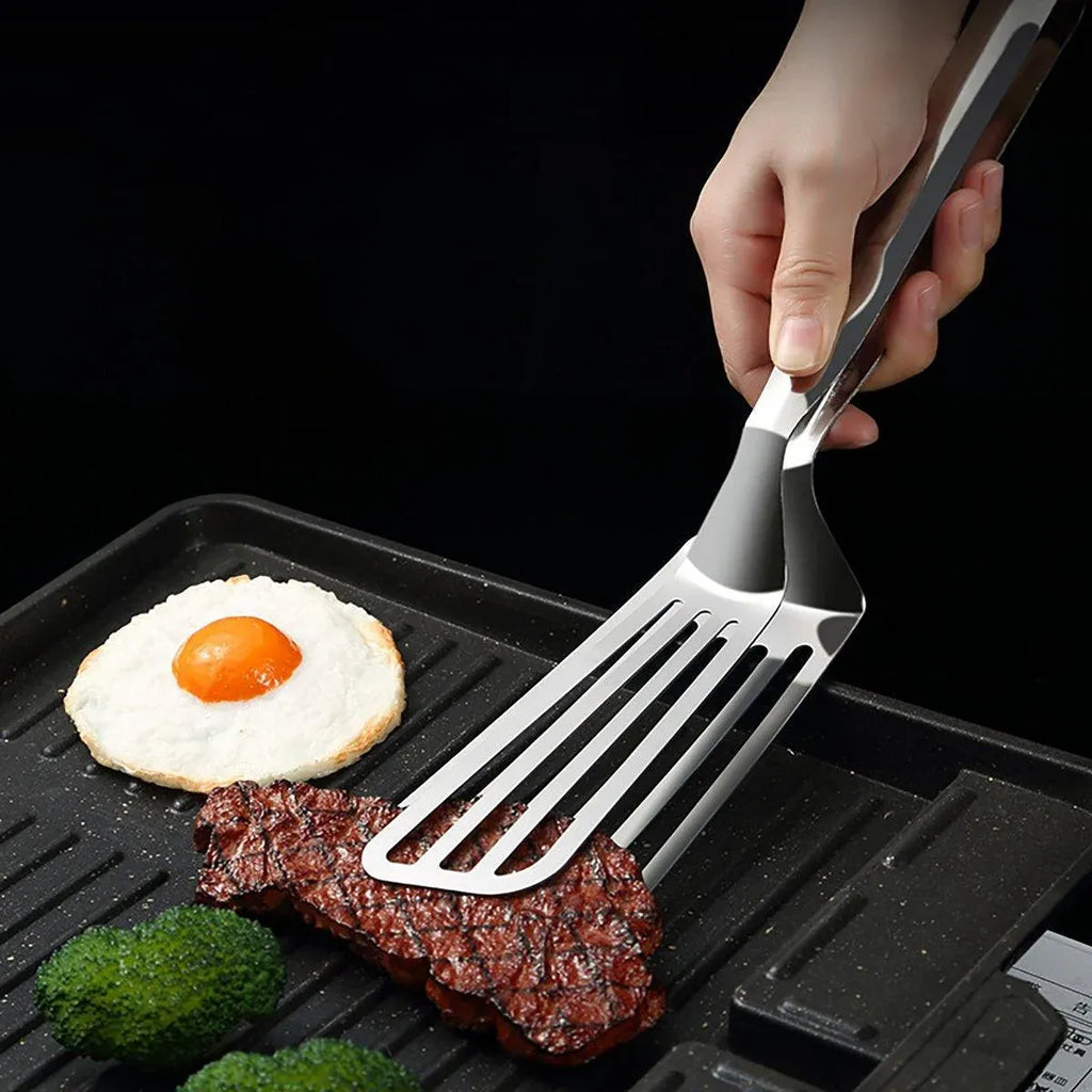 Multi-Functional Stainless Steel Steak Tongs