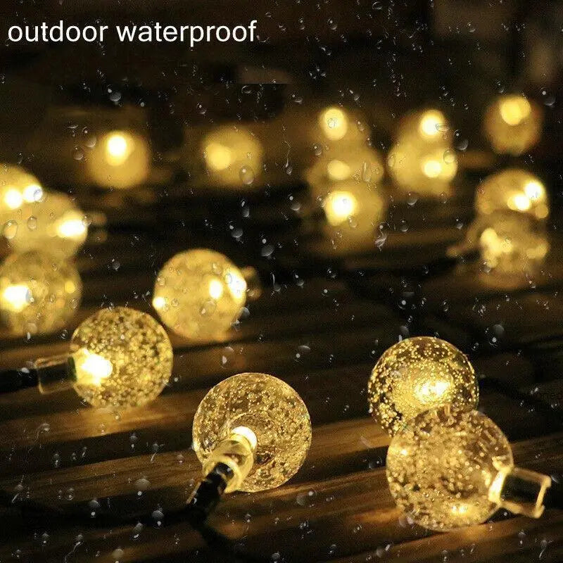 Solar Globe String Lights – 12M, 100 LEDs - BBQ Backyard Supply Co