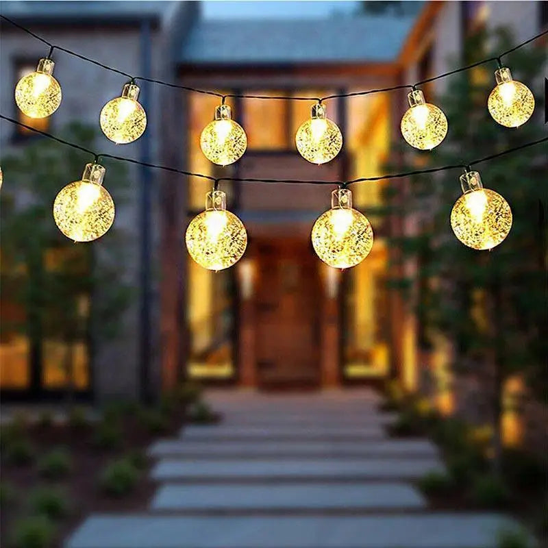 Solar Globe String Lights – 12M, 100 LEDs - BBQ Backyard Supply Co
