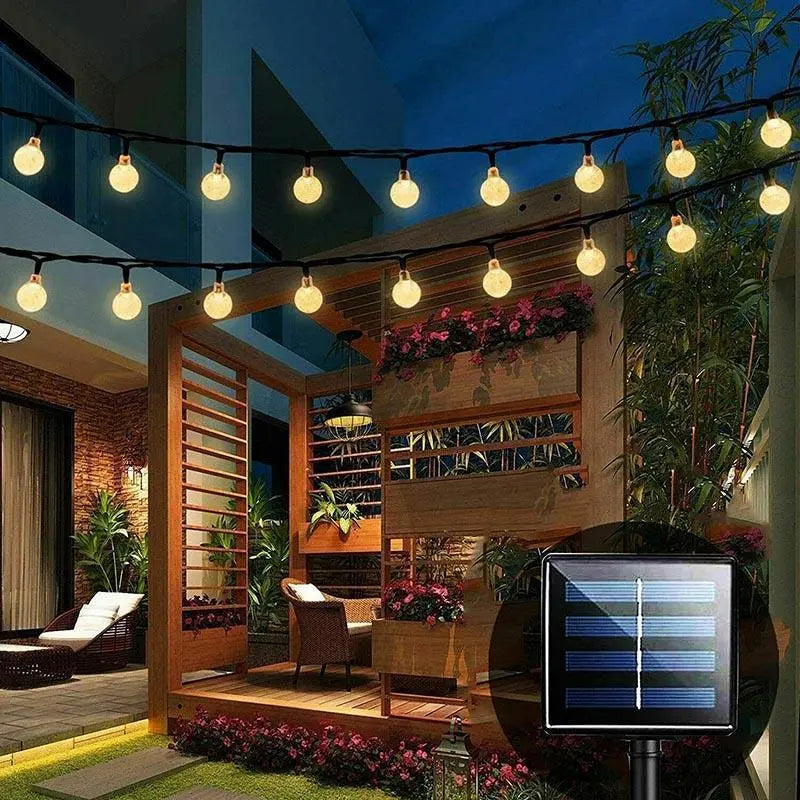 Solar Globe String Lights – 22M, 200 LEDs - BBQ Backyard Supply Co