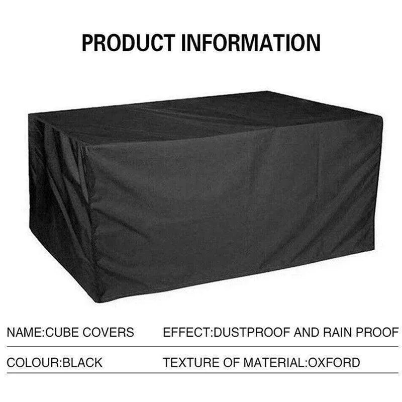 Waterproof Outdoor Furniture Cover – 123 × 123 × 74 cm