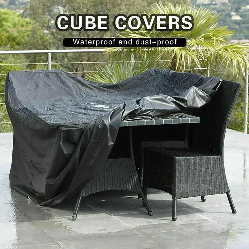 Waterproof Outdoor Furniture Cover - 126x126x74cm - BBQ Backyard Supply Co