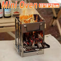 Square Wood Stove Mini Folding Grill Outdoor Camping Portable BBQ Cooking Rack - BBQ Backyard Supply Co