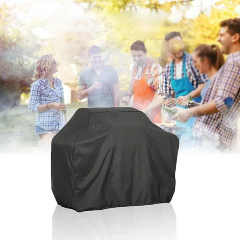 Waterproof BBQ Grill Cover – 210D Oxford Cloth – Dust‑Proof – Anti‑UV – 170×61×117cm – Black - BBQ Backyard Supply Co