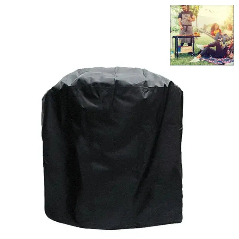 Waterproof BBQ Grill Cover – 210D Oxford Cloth Anti‑UV Dust‑Proof 71x73cm Black - BBQ Backyard Supply Co