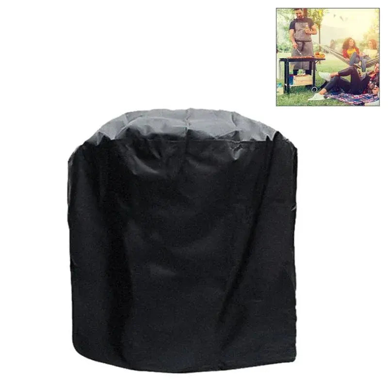Waterproof BBQ Grill Cover – Anti‑UV Dust‑Proof 210D Oxford Cloth – 58x77cm Black - BBQ Backyard Supply Co