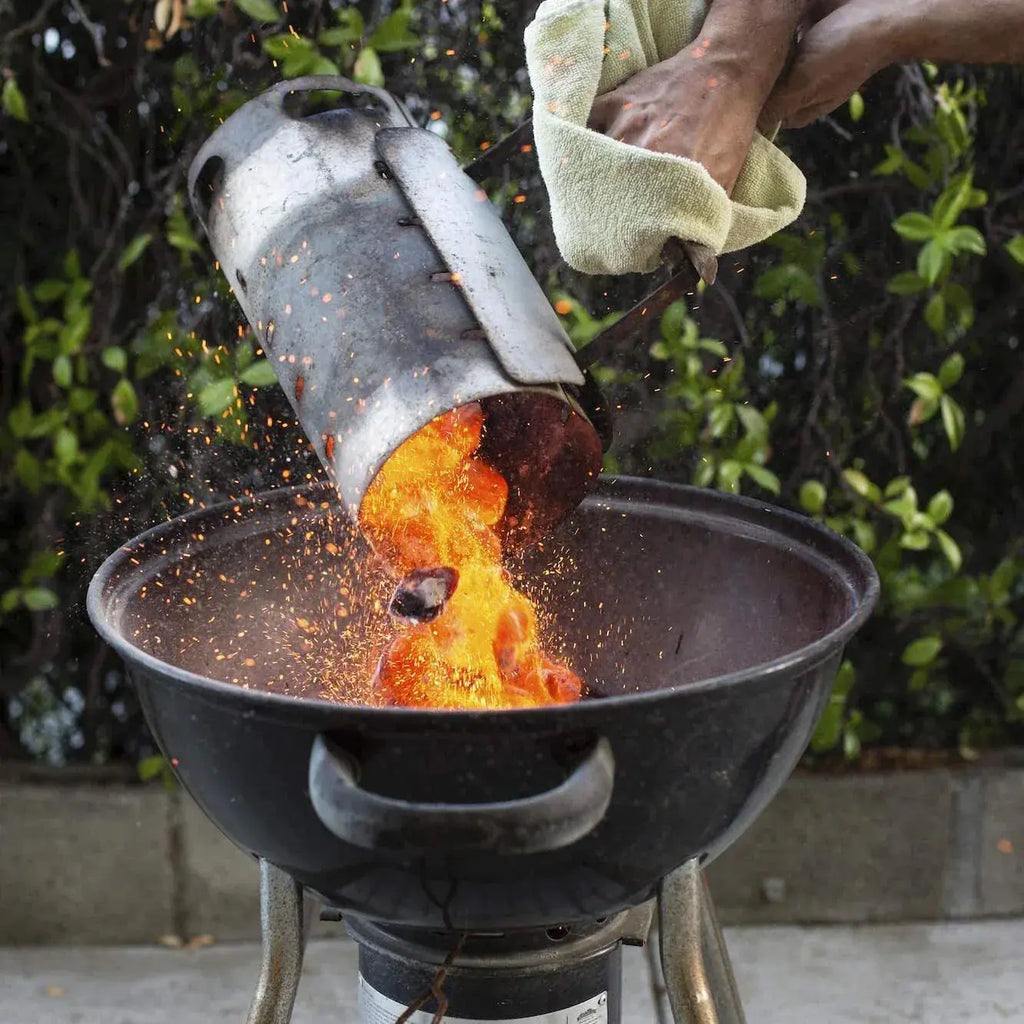 Large Chimney Starter Firewood & Charcoal Lighter - BBQ Backyard Supply Co