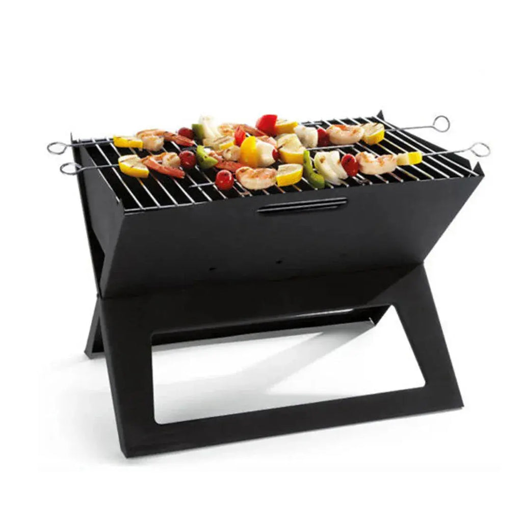 Portable Notebook Grill – Foldable Charcoal BBQ for Camping & Picnics - BBQ Backyard Supply Co