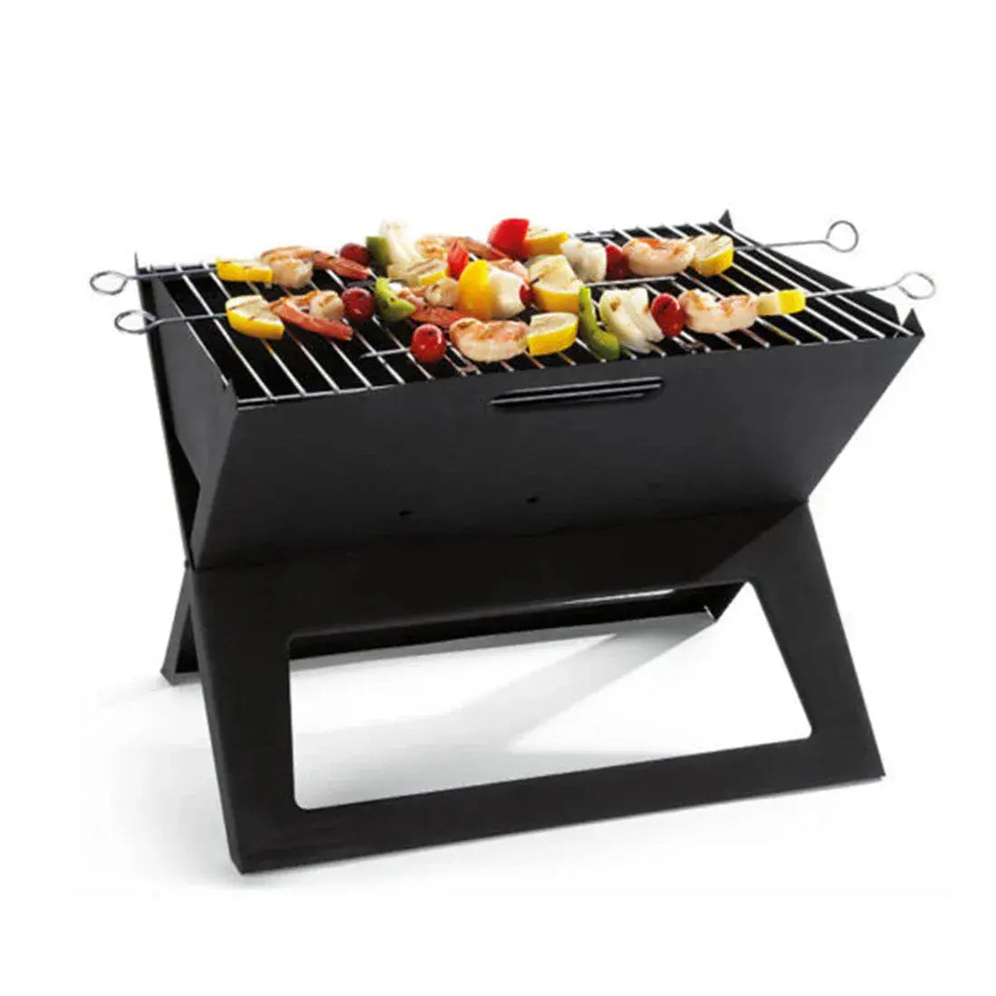 Portable Notebook Grill – Foldable Charcoal BBQ for Camping & Picnics - BBQ Backyard Supply Co