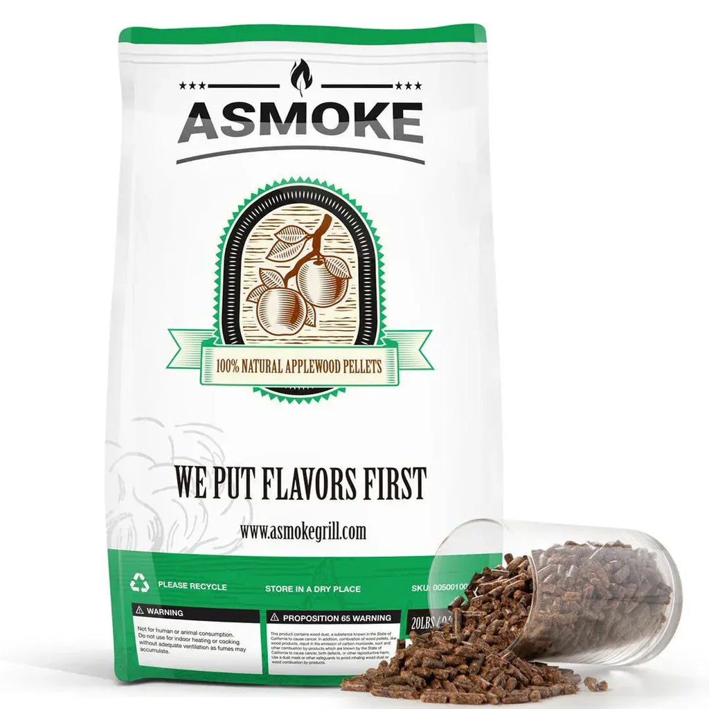 Asmoke 9.5kg 100% Pure Applewood Pellets – All-Natural Smoking Pellets - BBQ Backyard Supply Co