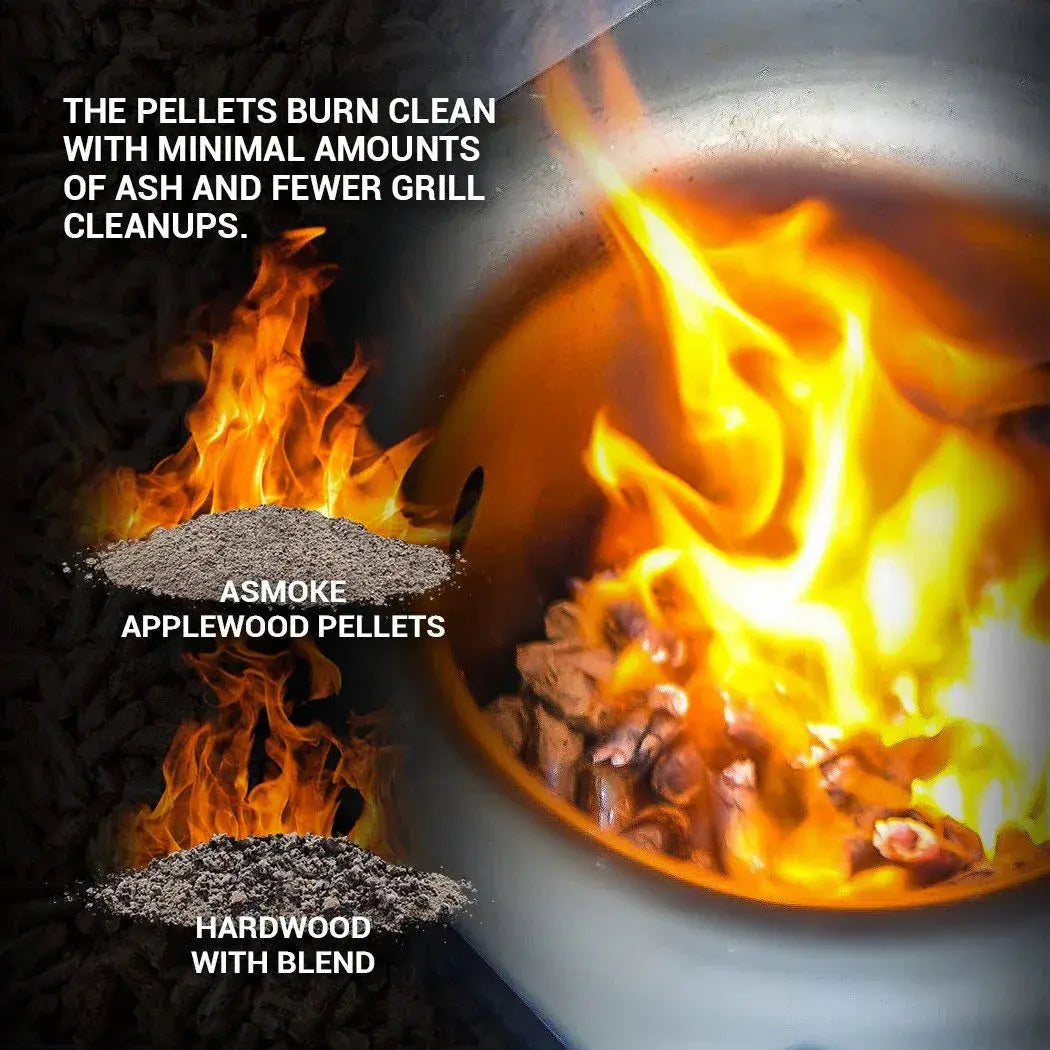 Asmoke 9.5kg 100% Pure Applewood Pellets – All-Natural Smoking Pellets - BBQ Backyard Supply Co