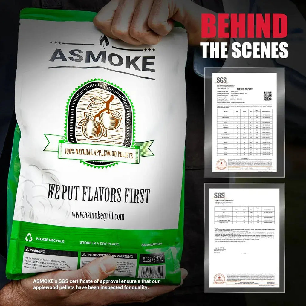 Asmoke 9.5kg 100% Pure Applewood Pellets – All-Natural Smoking Pellets - BBQ Backyard Supply Co