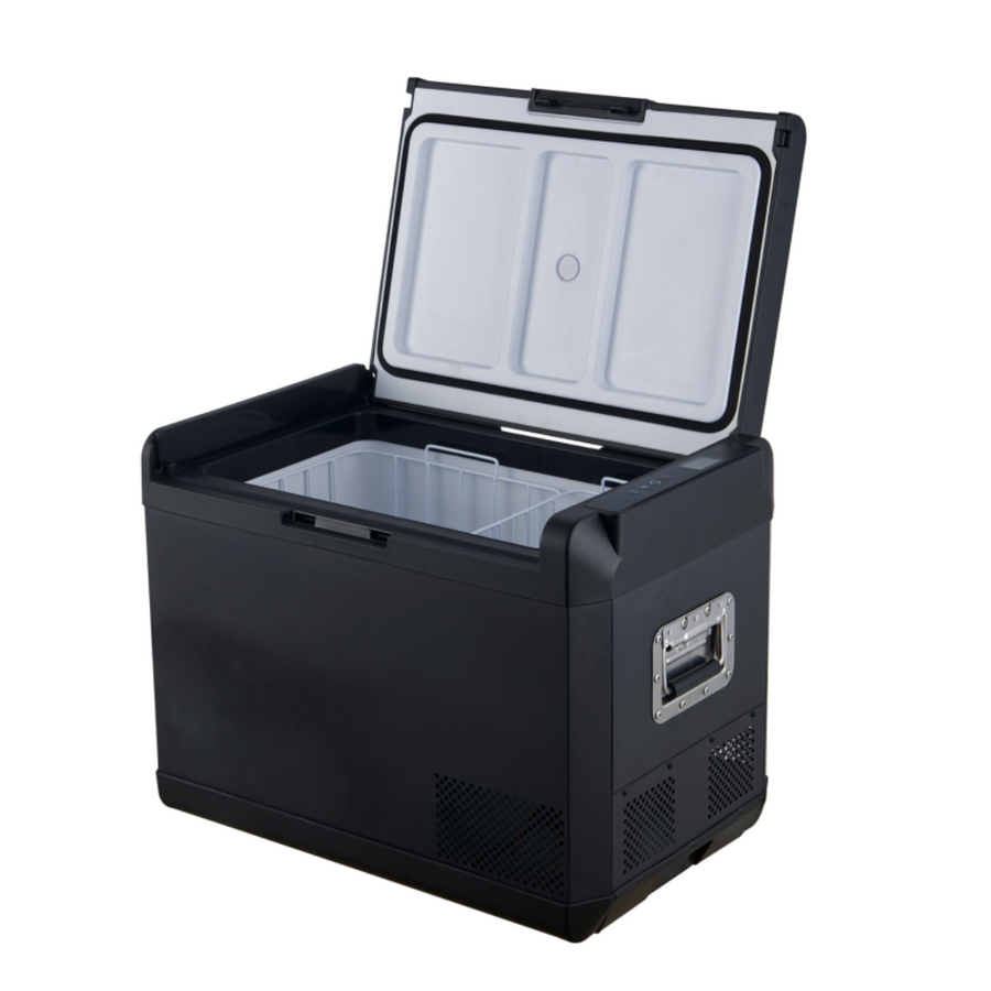 ASMOKE Premium Mini Fridge | 47L Compact Refrigerator with Roll-Bond Evaporator & Internal Light for Camping, RV & BBQ