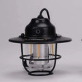 Retro LED Outdoor and Camping Lantern — USB Rechargeable, Hanging Design (Black) - BBQ Backyard Supply Co