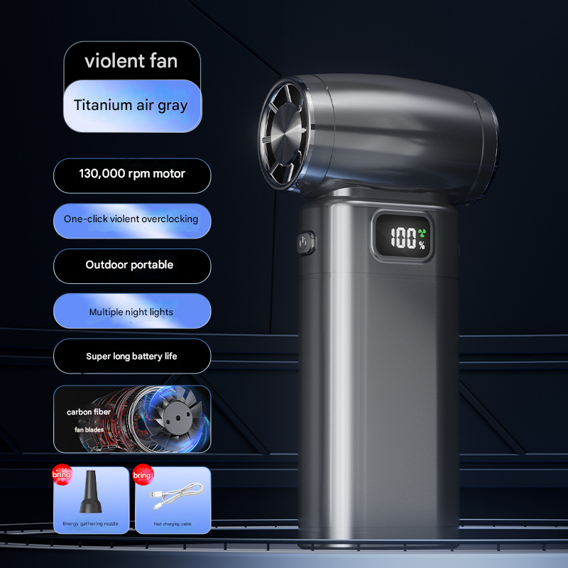 T‑Black Portable High‑Speed Turbo Fan & Air Duster