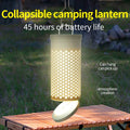 Collapsible LED Camping Lantern – 45-Hour Battery Life, USB-C Charging, Atmosphere Lighting (Khaki) - BBQ Backyard Supply Co