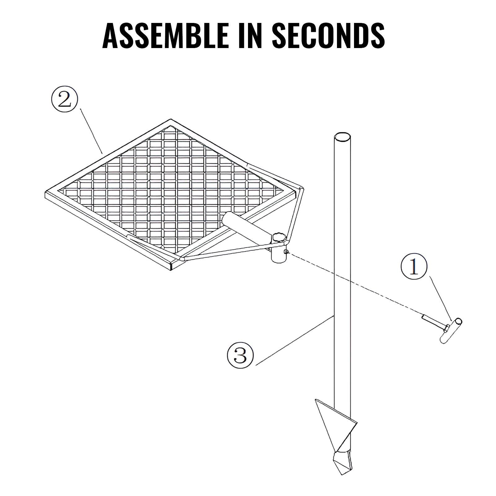 Swivel Campfire Grill, Fire Pit Grill Grate over Fire Pits, Heavy Duty Steel Grill Grates, 360° Adjustable Open Fire Outdoor Cooking Equipment, Portable Camp Fire Racks for Camping Outdoor BBQ
