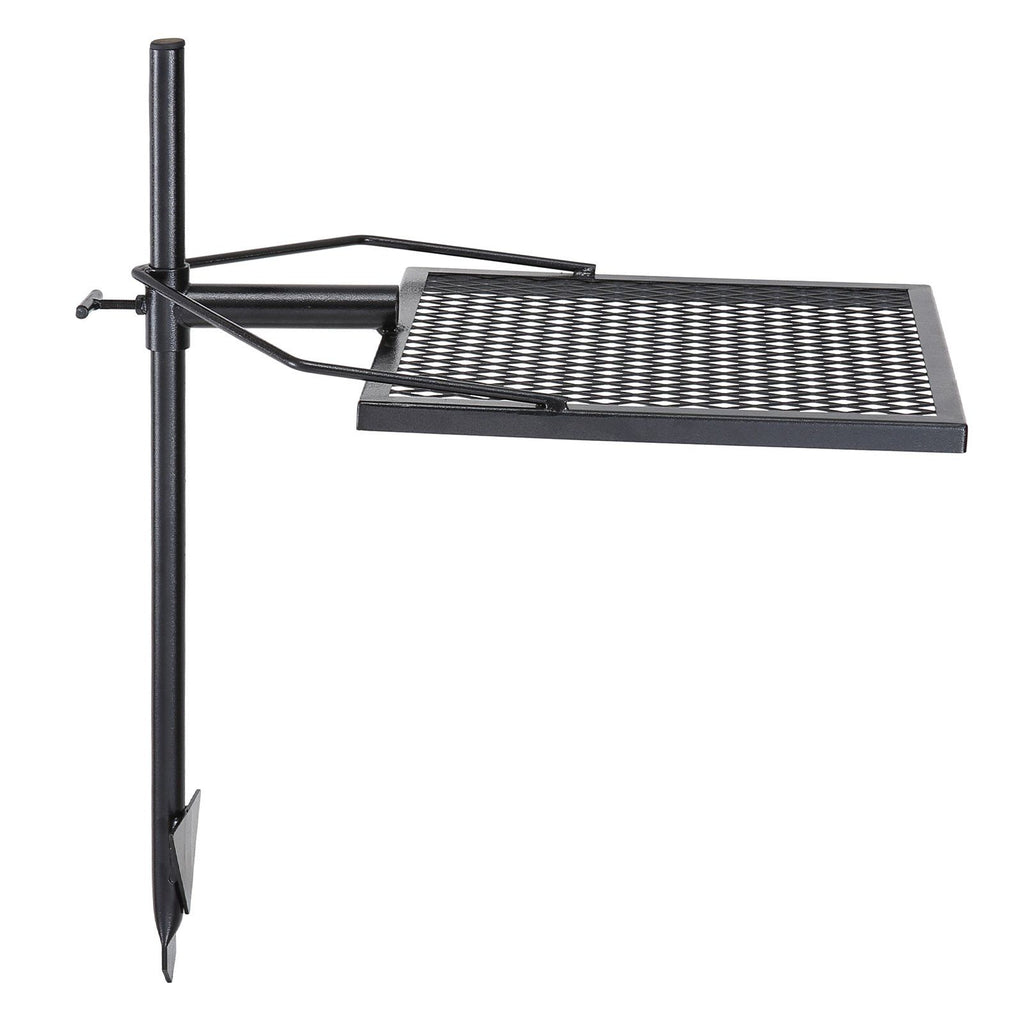 Swivel Campfire Grill, Fire Pit Grill Grate over Fire Pits, Heavy Duty Steel Grill Grates, 360° Adjustable Open Fire Outdoor Cooking Equipment, Portable Camp Fire Racks for Camping Outdoor BBQ