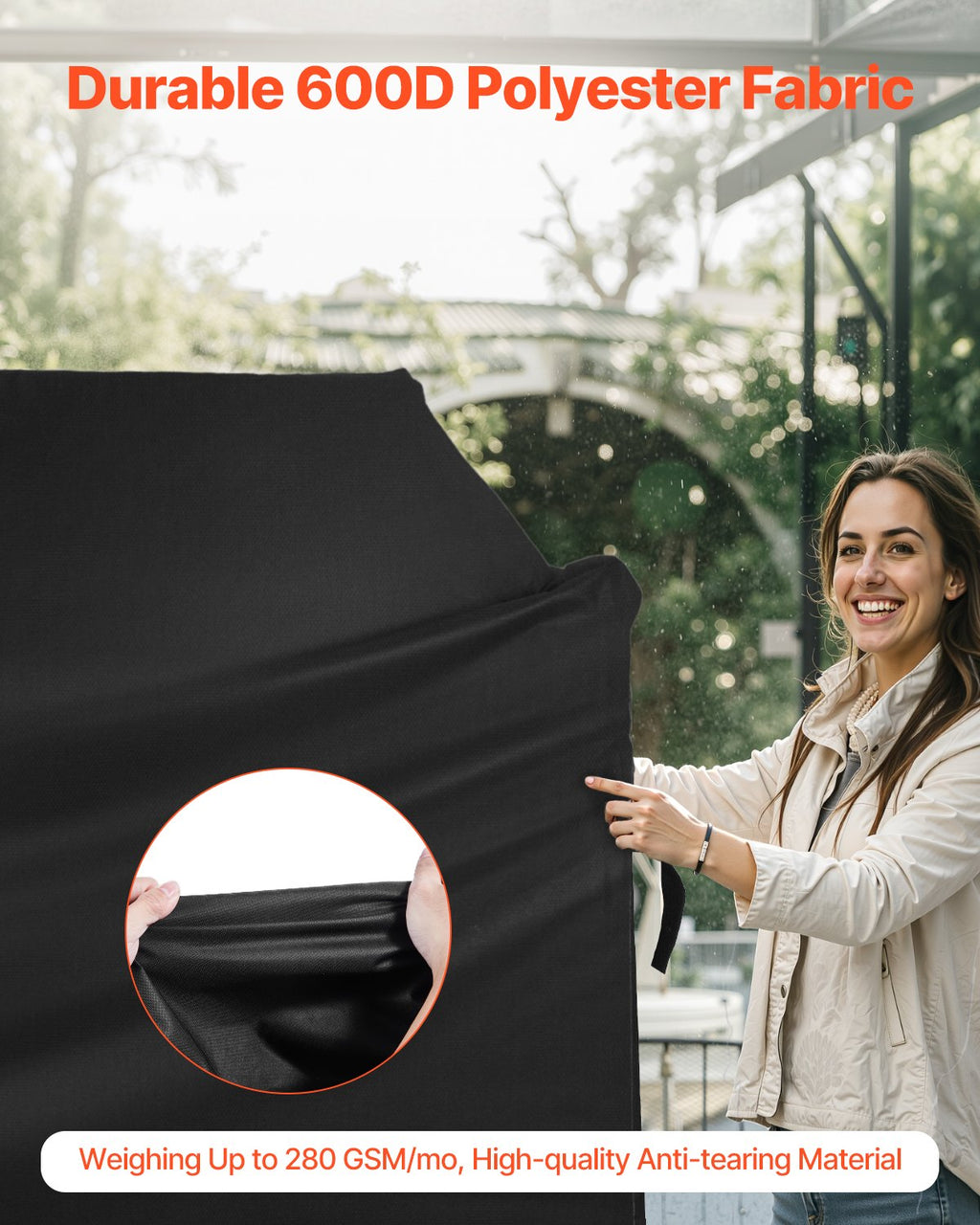 58 inch Grill Cover Heavy Duty BBQ Gas Grill Cover Outdoor Waterproof
