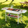 Grillz Portable BBQ Grill w/ Stainless Steel Racks & Pans - BBQ Backyard Supply Co