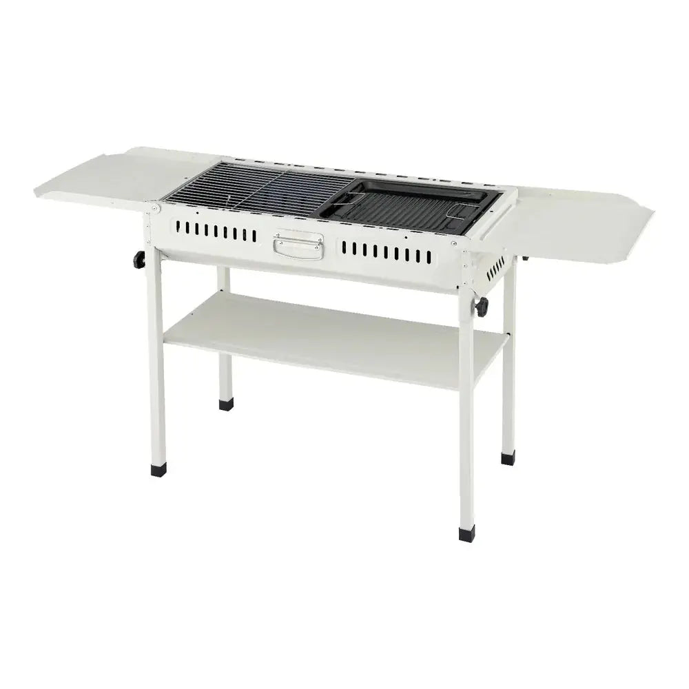Grillz Portable BBQ Grill w/ Stainless Steel Racks & Pans - BBQ Backyard Supply Co